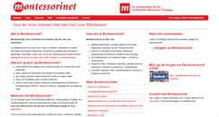 Desktop Screenshot of montessorinet.nl