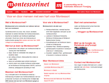 Tablet Screenshot of montessorinet.nl